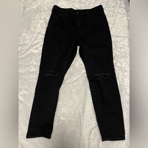 Plus Size American Eagle Distressed Curvy Super High Rise Jeggings